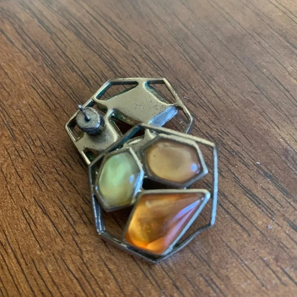 Bundle Of 3 Pairs Of Large Stud Earrings - image 3